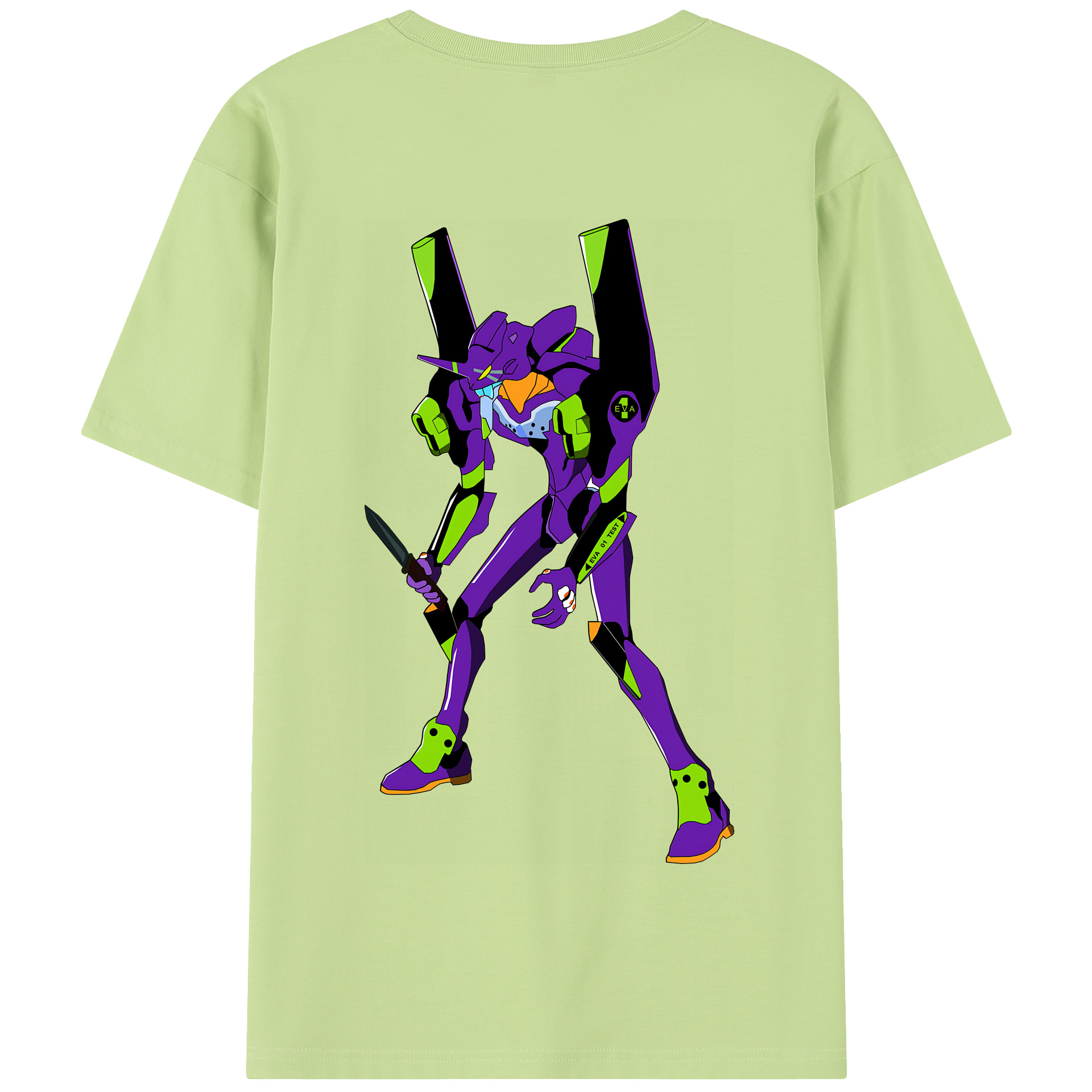 （画像用） EVA 新世紀エヴァンゲリオン 綿100％半袖Tシャツ（背面プリント）